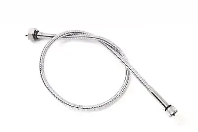 35" Chrome Speedometer Cable for Harley Davidson by V-Twin 1962-80 FL
