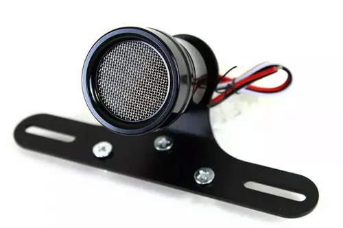 LED Search Light Tail Lamp Assembly Black for Harley Davidson by V-Twin
