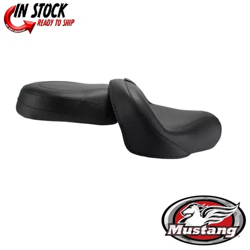 Mustang Wide Touring Two-Piece Seat with Driver Backrest Vintage 0810-0705