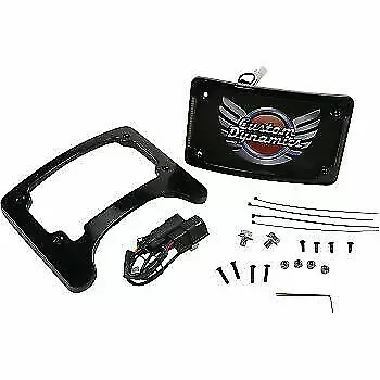 Custom Dynamics License Plate Frame/Turn Signal Eliminator Black 2030-1495