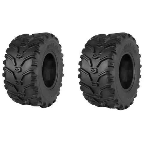 KENDA BEAR CLAW ATV TIRE SET OF 2 TIRES 25x10-12 6 PLY RATED 082991247C1