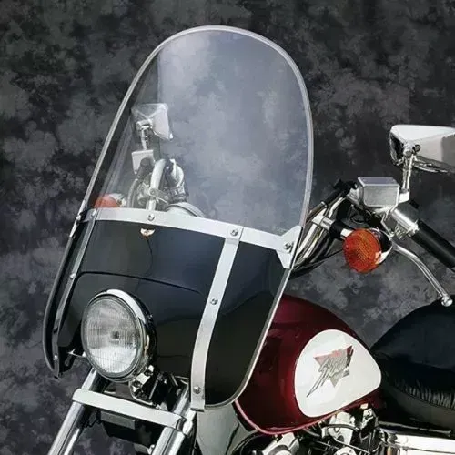 National Cycle Heritage Beaded Windshield Black W/ Adjustable Window N2233
