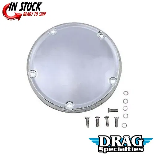 DRAG SPECIALTIES 1107-0662 Chrome Derby Cover for 19-22 Softail