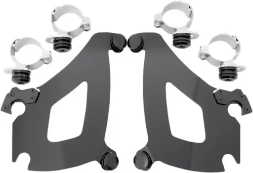 Memphis Shades Bullet Fairing Black Hardware Honda VT1300CS Sabre 10-14