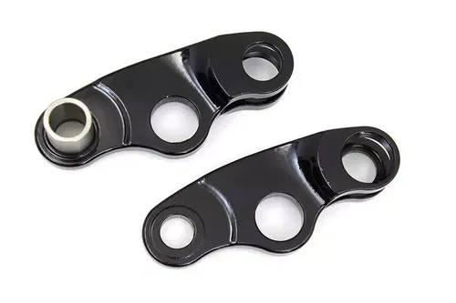 Black Spring Fork Rocker Set fits Harley Davidson 49-0738