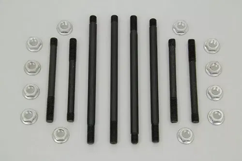 Chrome Engine Case Flanged Bolt Kit for Harley Davidson by V-Twin