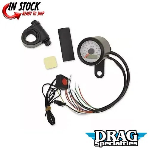 Drag Specialties 2210-0423 Programmable Speedometer Indicator Lights in KPH KMH