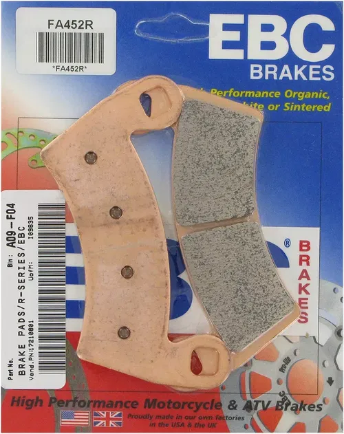 EBC Brakes ATV UTV Sintered Front Brake Pads FA452R