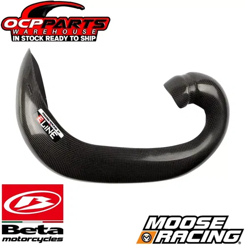 NEW MOOSE RACING CARBON FIBER EXHAUST PIPE GUARD 2021-2024 BETA 200 RR 2-STROKE