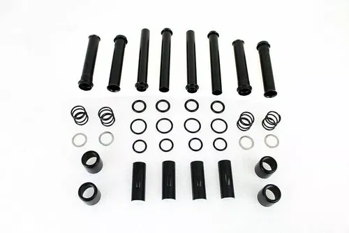 M8 Pushrod Cover Kit Black for Harley Davidson by V-Twin