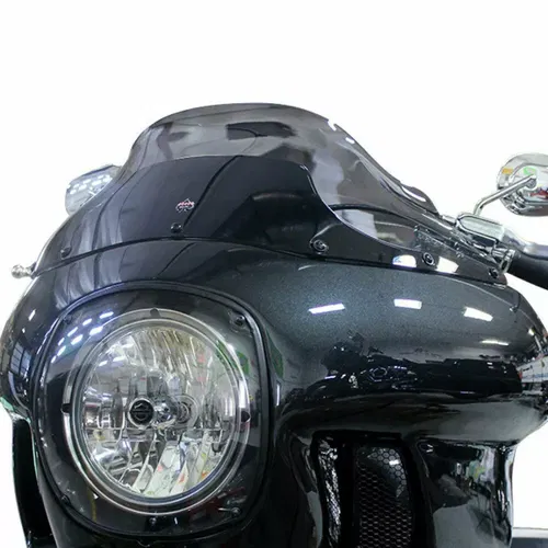 Klock Werks 9" Dark Smoke Flare Windshield Harley FXRP Style Fairings FXR Dyna