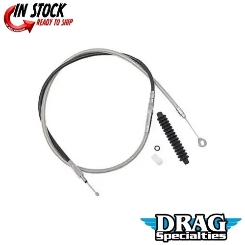 Drag Specialties 0652-1490 High-Efficiency Braided Stainless Steel Clutch Cable