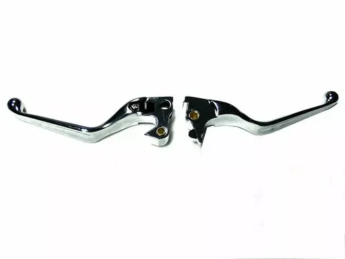 Chrome Hand Lever Set for Harley Davidson by V-Twin