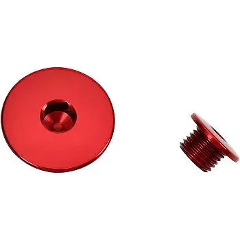 Works Connection Aluminum Engine Plug Set Honda (Red) 24-508