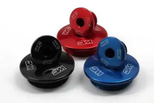 Works Connection Aluminum Engine Plug Set Honda (Red) 24-508