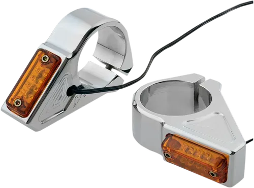 JOKER MACHINE LED Turn Signals - 41 Mm - Chrome Fits 05-301-3