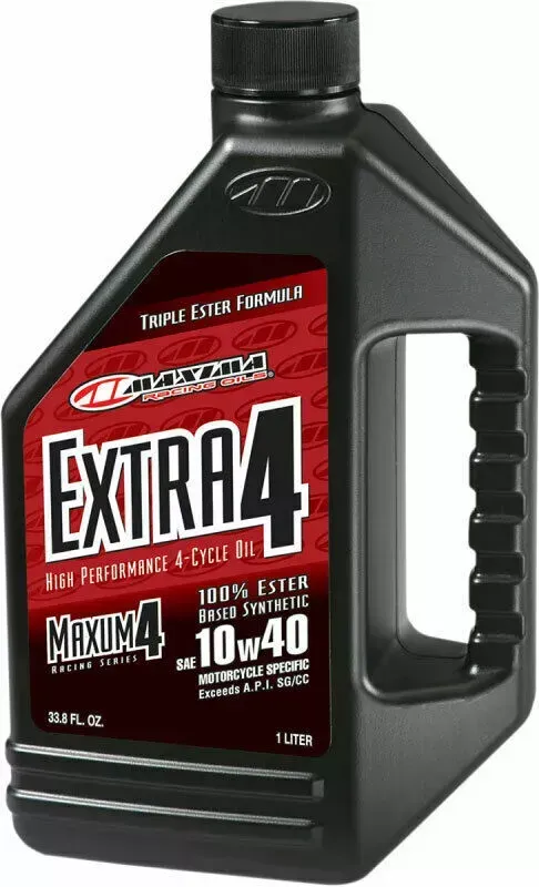 Maxima Racing Extra Full-Synthetic Triple Ester 4-Stroke Motor Oil (10W-40) 1 L