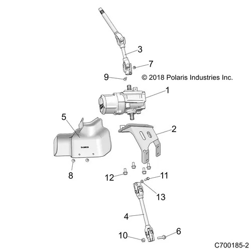 POLARIS EPS LOWER STEERING SHAFT 2011-2018 S 4 RZR 800 570 1823782