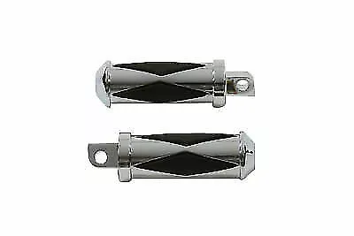 Chrome Diamond Style Large Footpeg Set for Harley Davidson by V-Twin