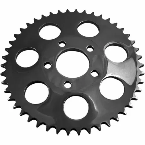 Drag Specialties Gloss Black 530 Chain Coversion Dished Sprocket 48-Tooth Harley