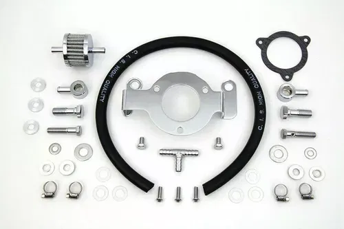 Crankcase Breather and Bracket Kit for Harley Davidson by V-Twin