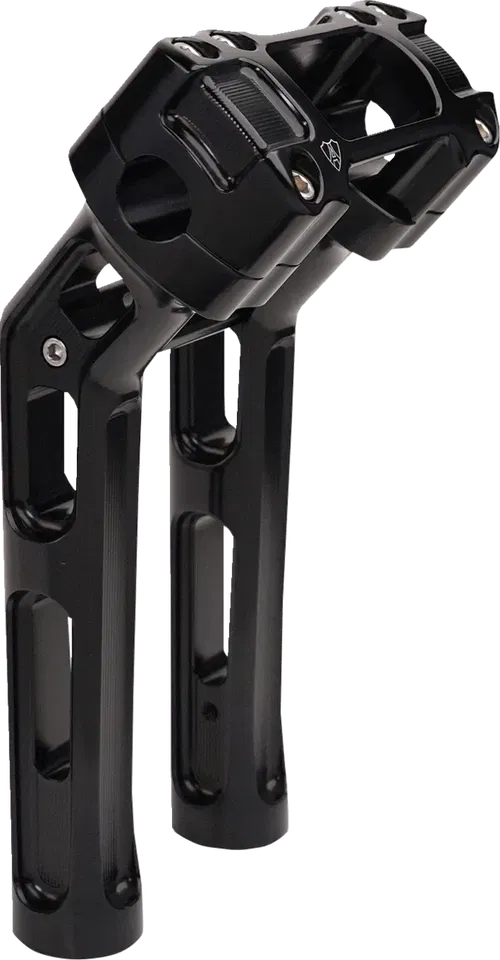 ARLEN NESS Method Kickback Handlebar Riser - Softail Gauge Cut-Out - 10" - Black