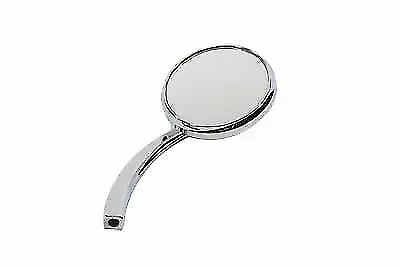 Round Mirror Chrome with Billet Stem for Harley Davidson by V-Twin
