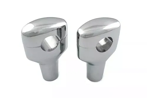 Chrome 3-1/2 inch Short Riser Set fits Harley Davidson 26-0252