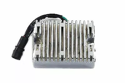 Volt Tech Chrome 12 Volt Regulator for Harley Davidson by V-Twin