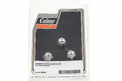 V-Twin Chrome Acorn Nut 3/8 -16 Coarse Thread for Harley Davidson