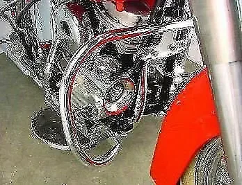 Chrome Front Engine Bar for Harley Davidson by V-Twin