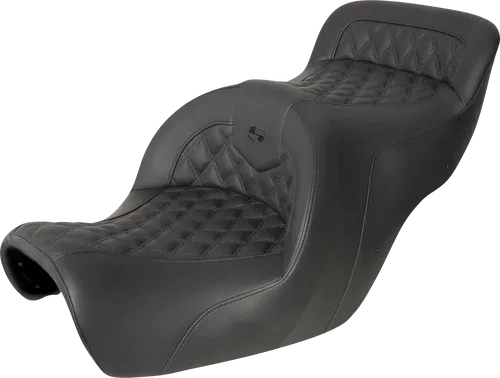 SADDLEMEN Fits Seat - Roadsofa* - Without Backrest - Full Lattice Stitch - Black
