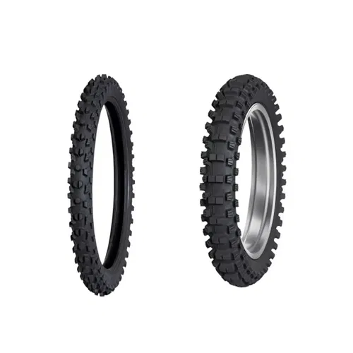 Dunlop 70/100-19 90/100-16 Tire Set MX34 Front Rear KX100 TTR125L Big Wheel