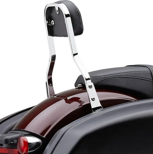 COBRA Backrest Kit - 14" - Chrome - Fits FLSB 602-2051