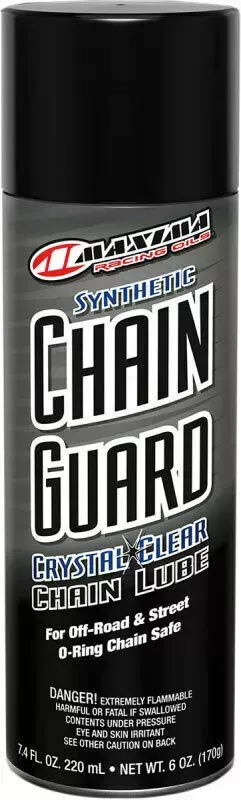 Maxima Racing Oil Synthetic Chain Guard Motorcycle Chain Lube | 6 oz | 77908-N