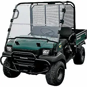 KAWASAKI MULE 3000 / 3010 FRONT FULL FOLDING FOLD DOWN HARD WINDSHIELD 00-08
