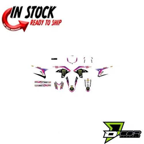 D'COR VISUALS COMPLETE RETRO MONSTER GRAPHICS KIT YAMAHA 2018-2020 YZ450F