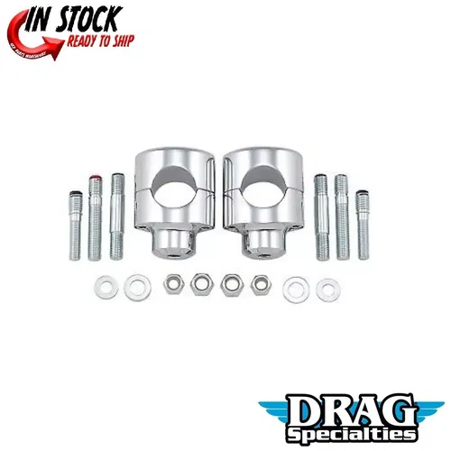 Drag Specialties 0602-0465 Chrome 1-1/2" Big Buffalo Riser Kit 1-1/2" Tall