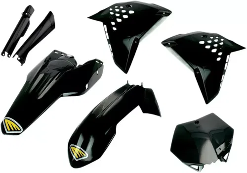 Cycra Black Plastic Kit Powerflow For KTM 125-450 SX SXF 08-10