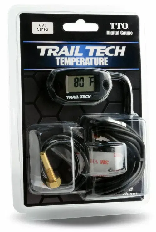 Trail Tech ATV UTV Snowmobile CVT Clutch Belt Temperature Temp Gauge Meter