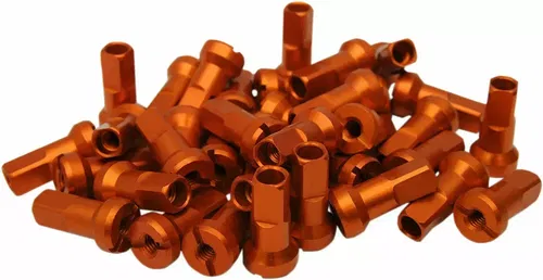 Moose Racing MX1 Motorcycle Anodized 8 Gauage Nipple Set Orange 0211-0192