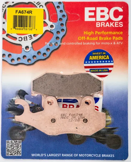 EBC R Series Long Life Sintered Brake Pads FA674R Rear