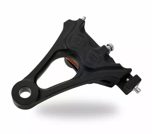 Performance Machine Ops Rear Brake Integrated Caliper Harley Softail 08-14 Black