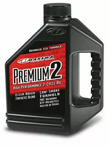 Maxima Racing Oil Premium 2 Motorcycle ATV 2-Stroke Injection/Premix Oil 1 Gal