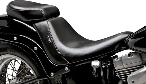 LE PERA Bare Bones Pillion Pad - Smooth - Black - Fits FL/FX '06-'17 LK-007PDX