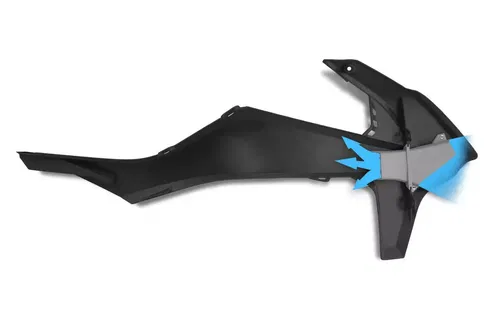 Cycra Black Powerflow Radiator Shrouds For KTM 125-450 SX SXF 2016
