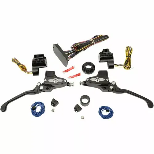 Performance Machine Contrast 9/16 Can Bus Handlebar Control Kit 14-16 FLH Black