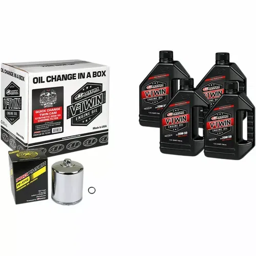 Maxima Racing Quick Change Twin Cam Synthetic 20W-50 Oil Change Kit 3601-0725