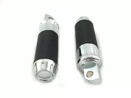Chrome Plain Style Footpeg Set for Harley Davidson by V-Twin