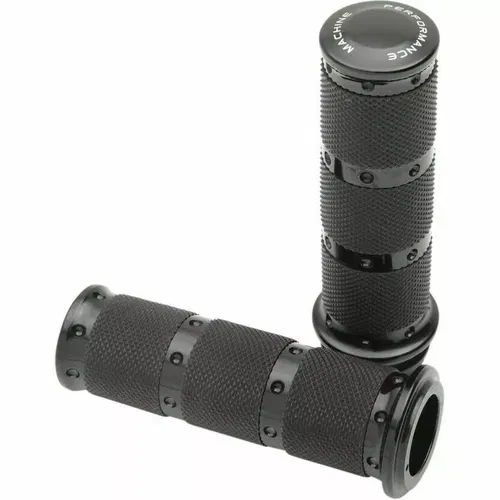 Performance Machine PM XLS Contour Renthal Hand Grips Cable 84-17 Black